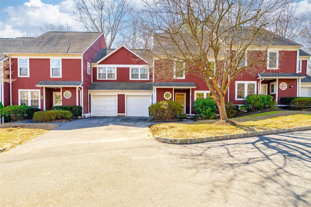 view of front facade featuring a garage and driveway