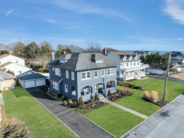 bird's eye view featuring a residential view