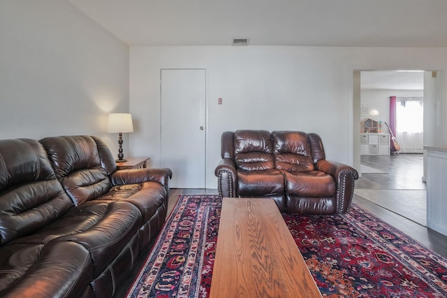 living room with visible vents