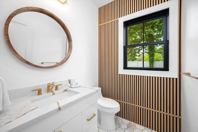 12 Fairway Ave, Rye, NY 10580 - bathroom with toilet, vanity, and tile patterned floors