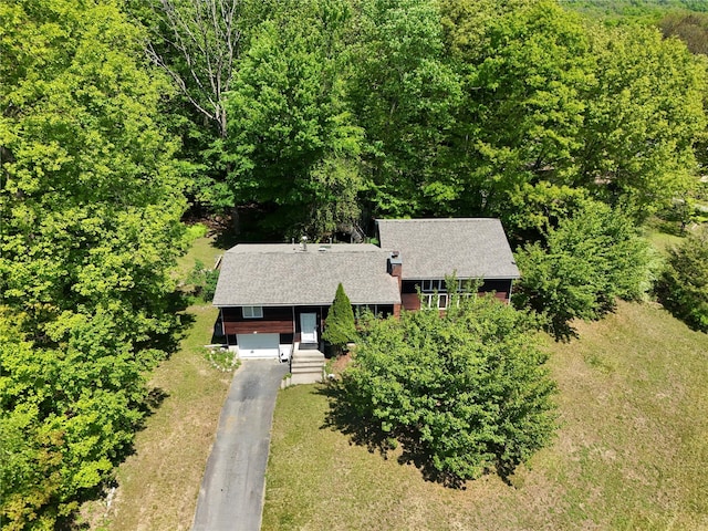 44 Karen Joy Dr, Middletown, NY 10940 - view from above of property with a forest