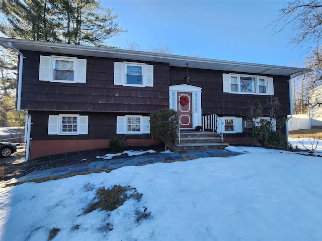 view of split foyer home