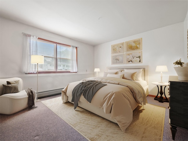 215 Old Haverstraw Rd, Congers, NY 10920 - bedroom featuring a baseboard radiator and carpet