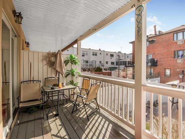 balcony featuring a residential view