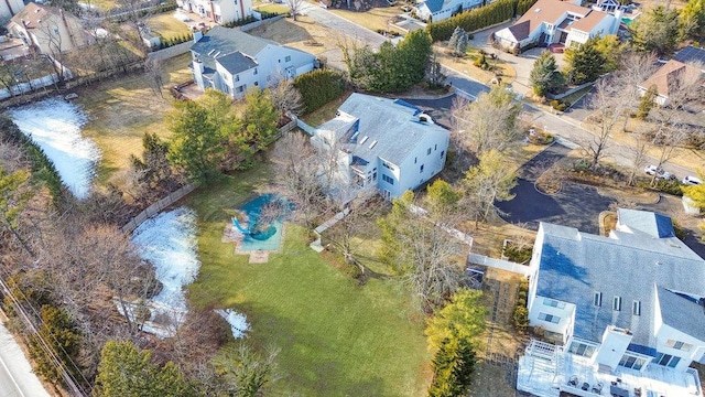 drone / aerial view featuring a residential view