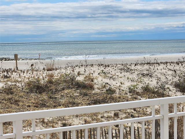 water view featuring a view of the beach