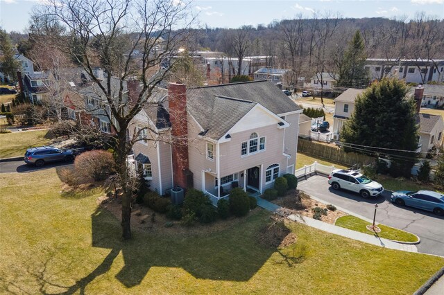 bird's eye view featuring a residential view