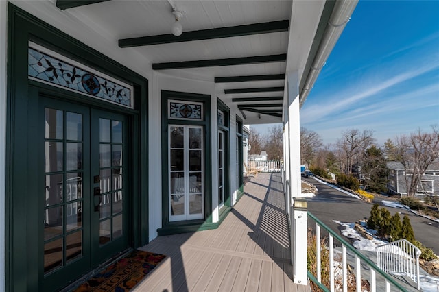 71 Old Mountain Rd S, Nyack, NY 10960 - porch with french doors