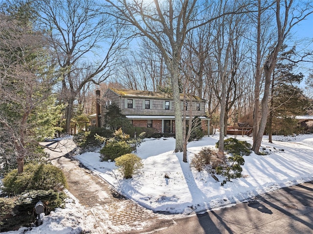 view of front of property with brick siding