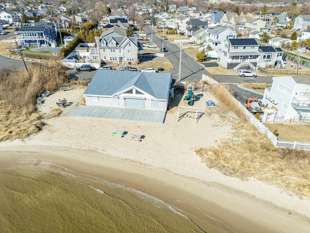 drone / aerial view with a residential view