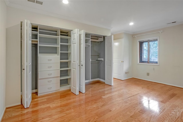 closet featuring visible vents