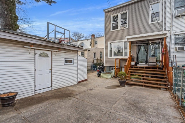 exterior space with a patio area and fence