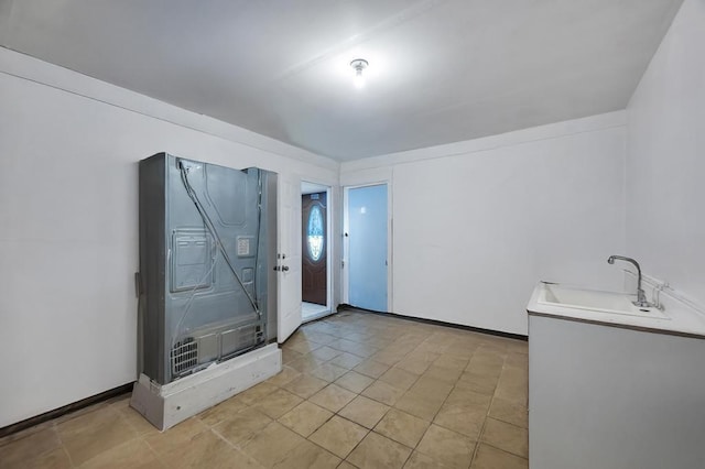 entrance foyer featuring baseboards