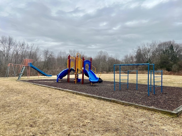 view of community jungle gym