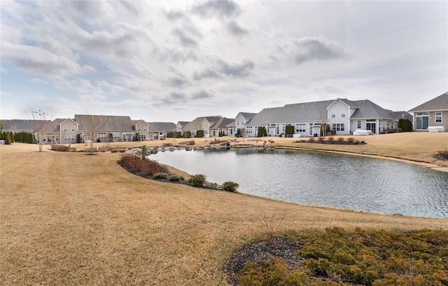 view of water feature featuring a residential view