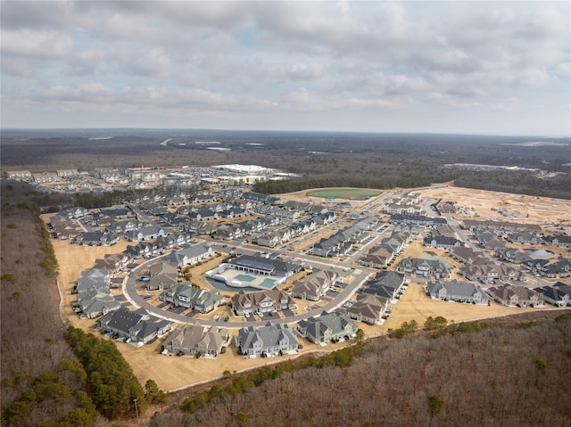 birds eye view of property featuring a residential view