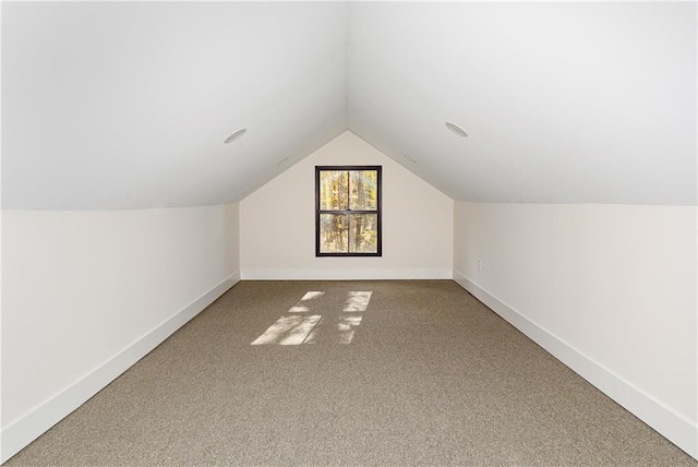 16 Shunpike, Clinton Corners, NY 12514 - bonus room featuring carpet floors, vaulted ceiling, and baseboards