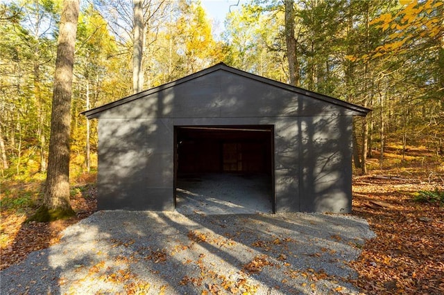 16 Shunpike, Clinton Corners, NY 12514 - detached garage with driveway and a wooded view