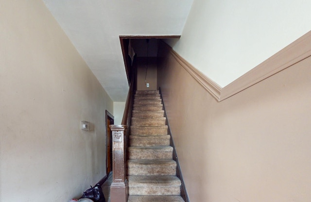 view of stairway