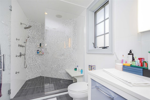 86 Gaylord Dr S, Brooklyn, NY 11234 - bathroom featuring a stall shower, vanity, and toilet