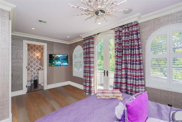 86 Gaylord Dr S, Brooklyn, NY 11234 - bedroom with visible vents, wood finished floors, and ornamental molding