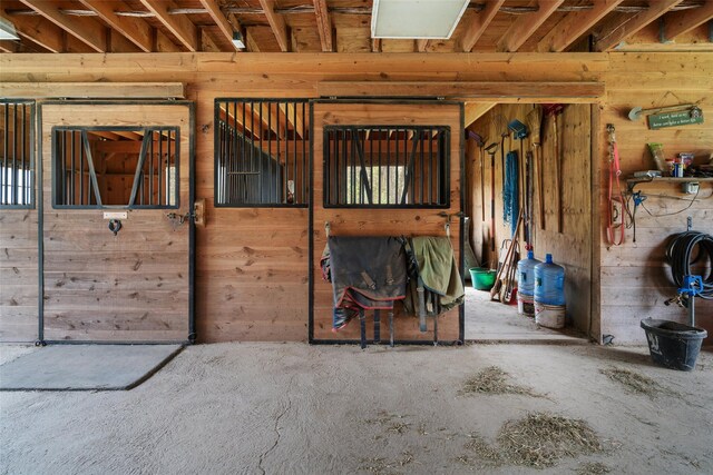view of horse barn