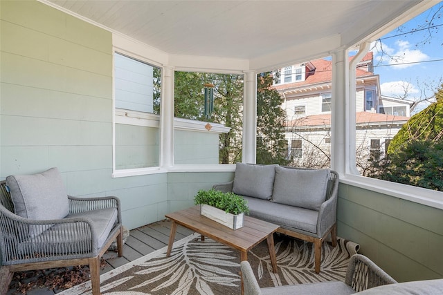 view of sunroom / solarium