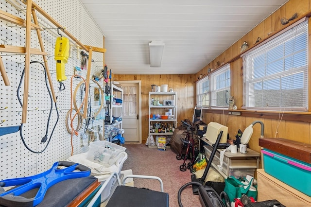 view of storage room