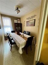 view of dining room