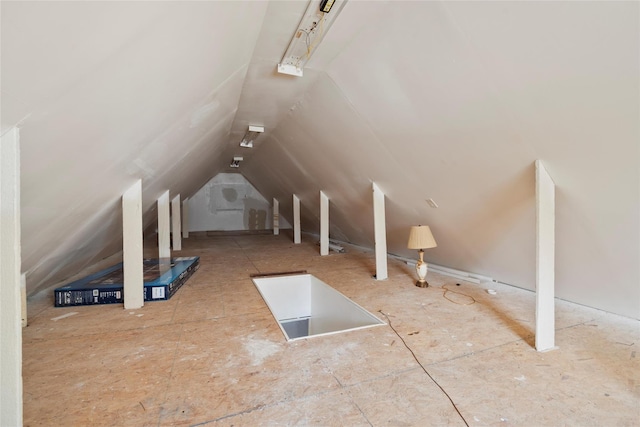 view of attic