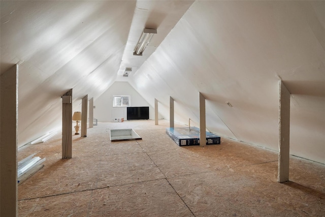 bonus room with lofted ceiling