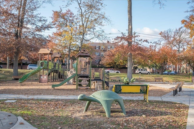 view of communal playground