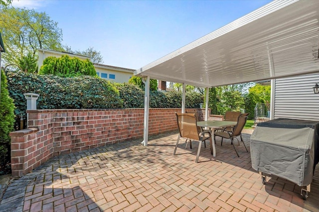 view of patio / terrace with outdoor dining space