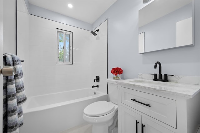 2057 Renfrew Ave, Elmont, NY 11003 - bathroom featuring toilet, vanity, and shower / washtub combination