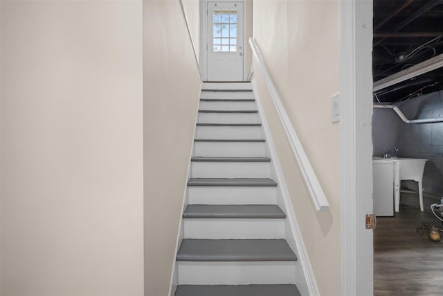 2057 Renfrew Ave, Elmont, NY 11003 - stairs featuring wood finished floors