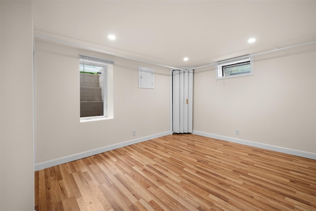 2057 Renfrew Ave, Elmont, NY 11003 - empty room featuring light wood-style floors, baseboards, and recessed lighting