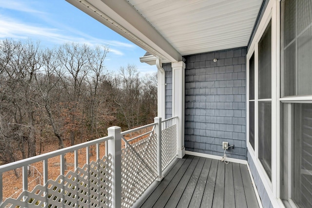 view of balcony