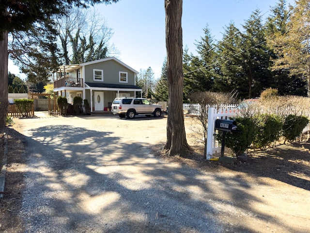 view of road with driveway