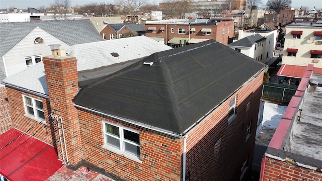 drone / aerial view featuring a residential view