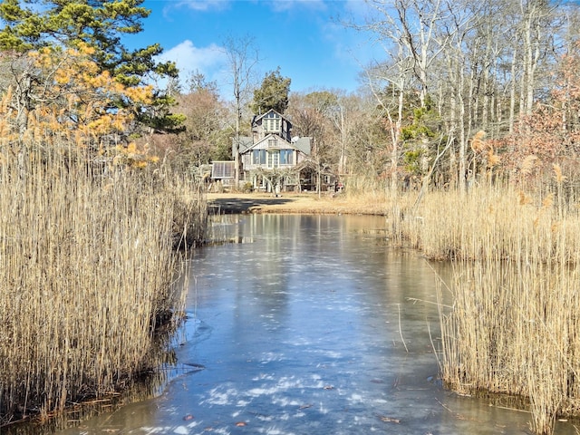 view of water feature