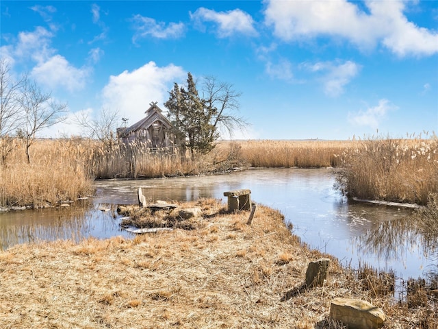 view of water feature