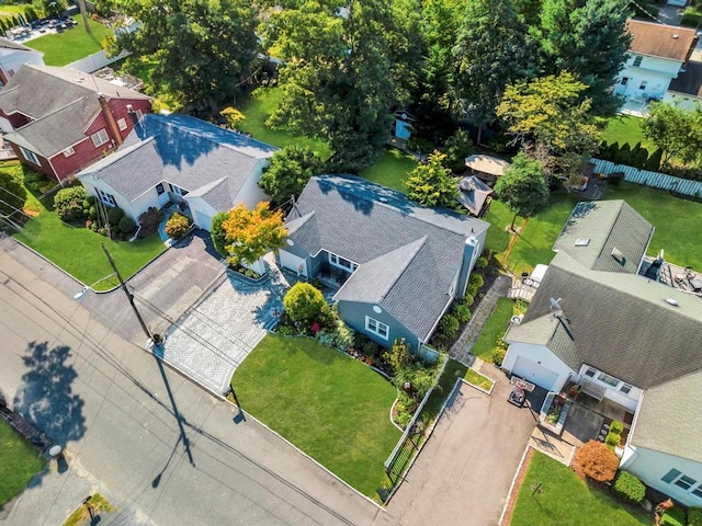 bird's eye view featuring a residential view