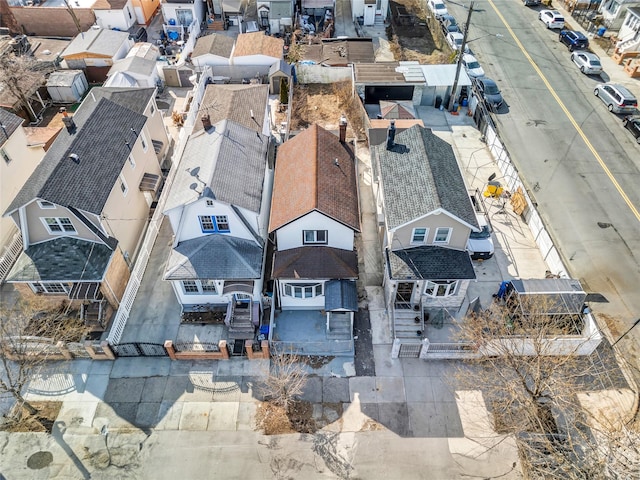 bird's eye view featuring a residential view