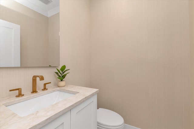 18 Anita Ave, Syosset, NY 11791 - half bath featuring vanity and toilet
