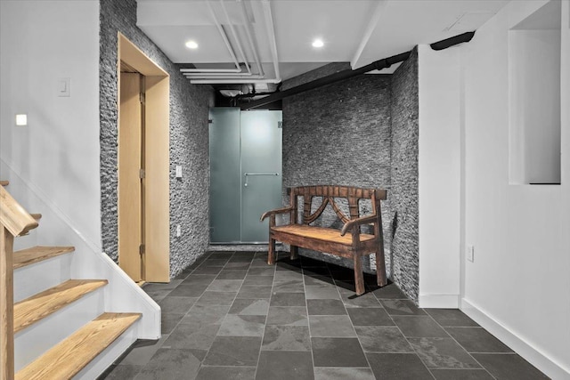 corridor with stairway