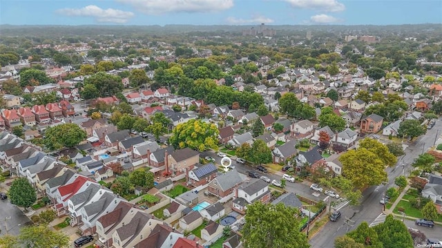 drone / aerial view featuring a residential view