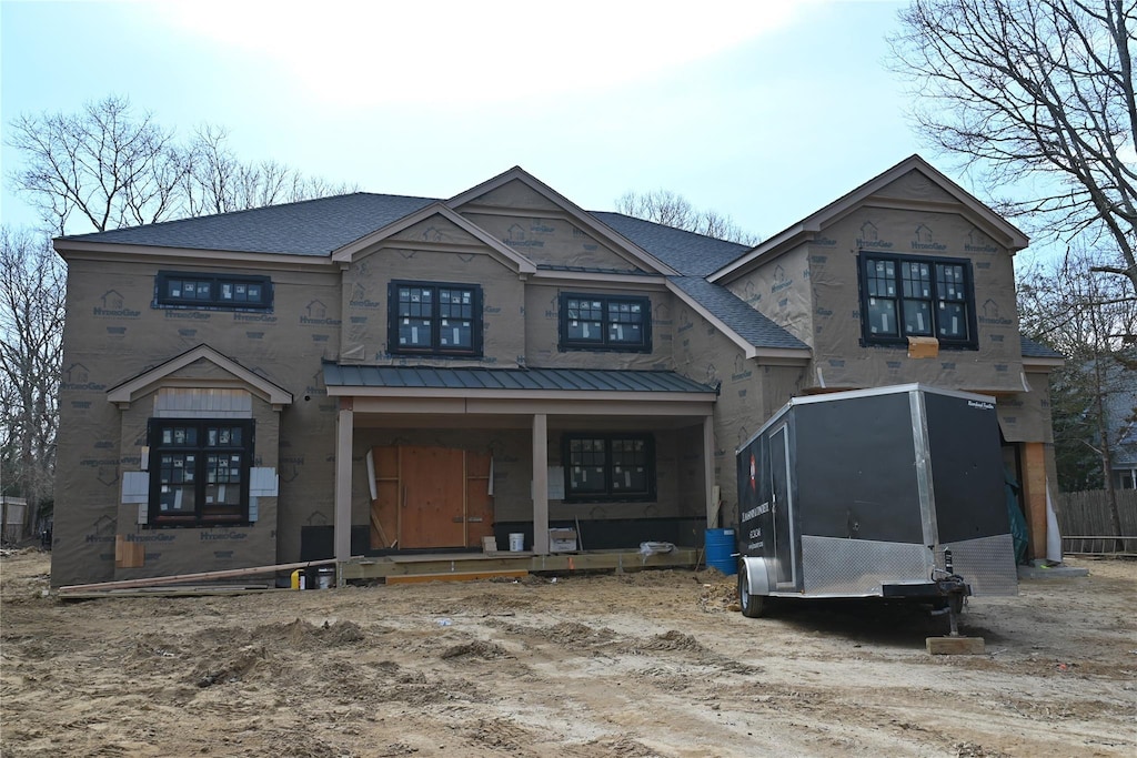 property in mid-construction with a porch