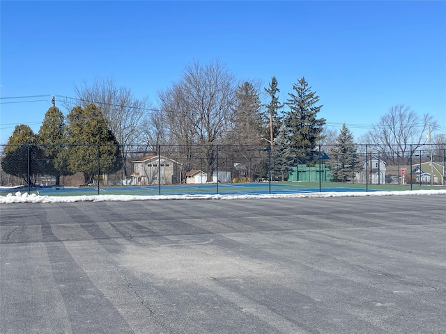 view of pool with fence