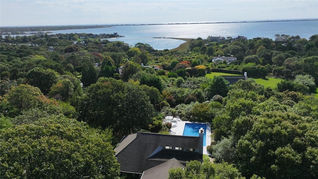 29 Kenwood Rd, Southampton, NY 11968 - bird's eye view featuring a water view