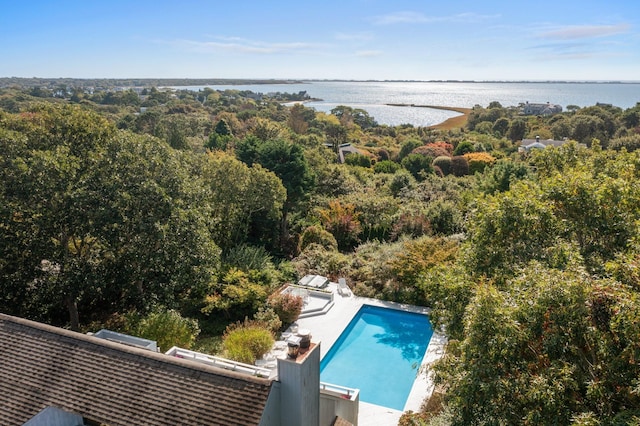 29 Kenwood Rd, Southampton, NY 11968 - birds eye view of property with a water view
